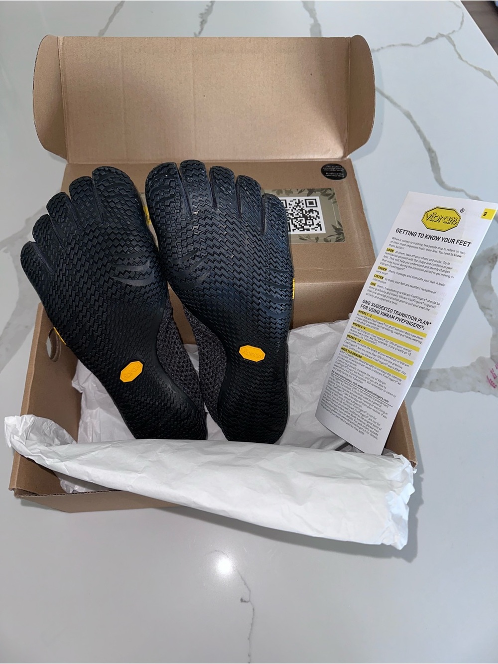 *NWT* Vibram VI-B ECO FiveFingers Toe Shoes, EU 40, Charcoal/Black - Picture 2 of 7
